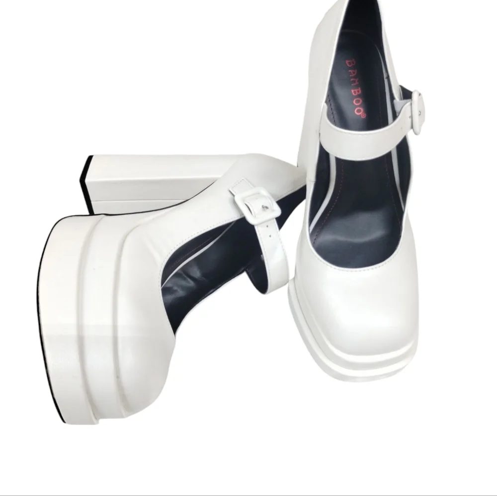 Y2k Bamboo Women's Size 8   Chunky  Platform Dollcore Festival‎ Mary Janes